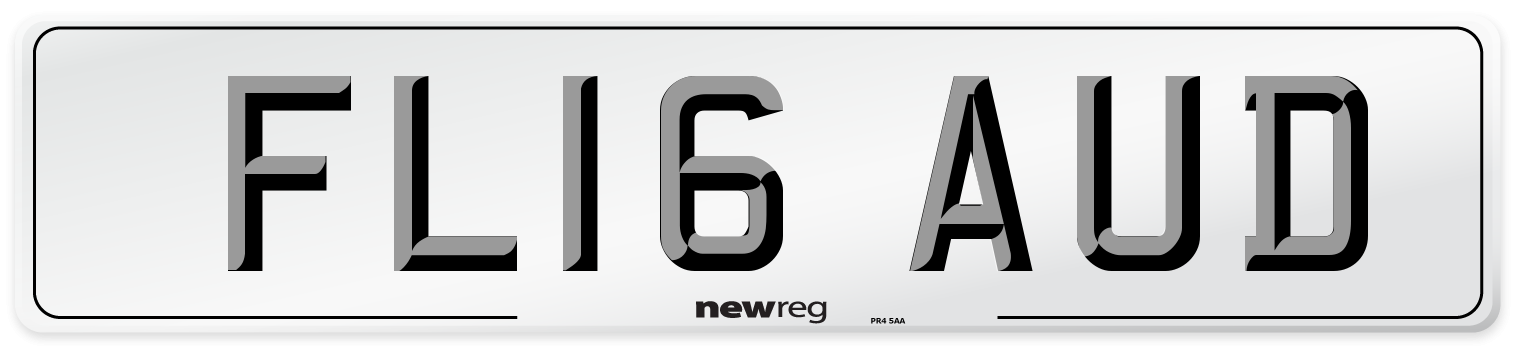 FL16 AUD Number Plate from New Reg